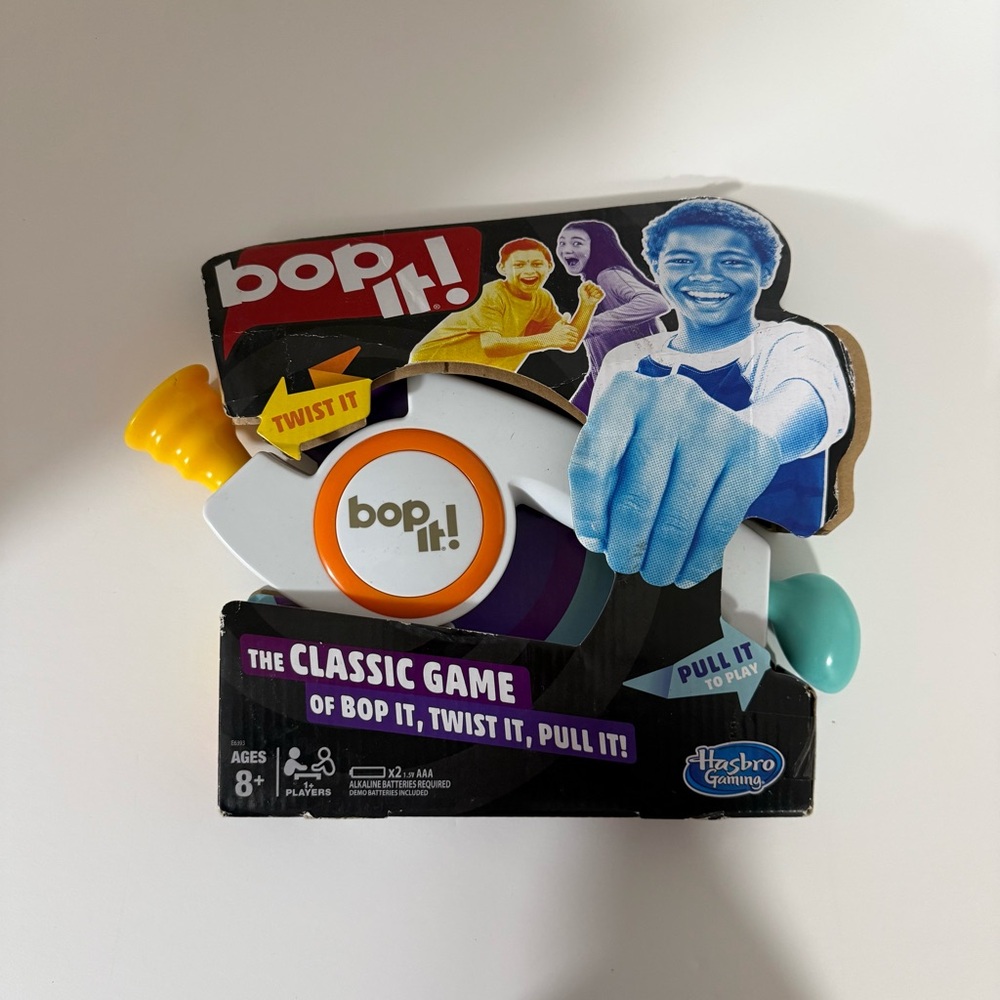 Hasbro Bop It! Game with Yellow and Blue Accents